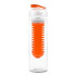 Bidon, butelka sportowa 650 ml z pojemnikiem na lód lub owoce pomarańczowy V9868-07 (3) thumbnail