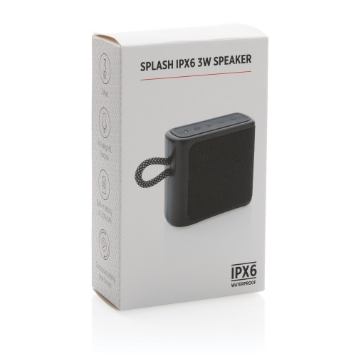 Wodoodporny głośnik bezprzewodowy 3W Splash Czarny P329.321 (9)