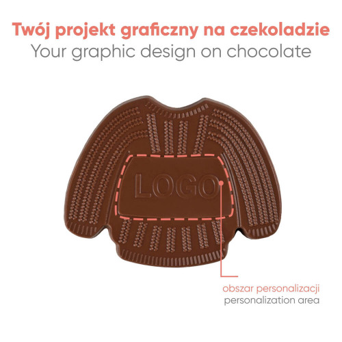 Czekoladowy Kształt Choco4Mat Sweterek Wielokolorowy S0314/SWETEREK/XM (3)