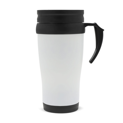 Kubek metalowy 350ml Ciemnobrązowy / biały LT98759-N5001 (1)