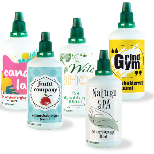 Żel antybakteryjny 100ml z Twoim nadrukiem Biały 5165706 