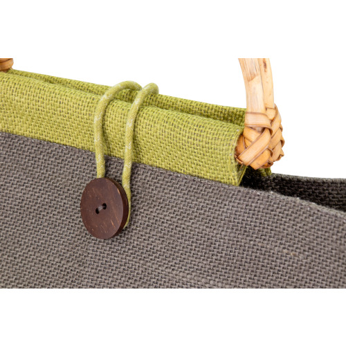 Torba z juty JENNIFER Zielony 6753809 (3)