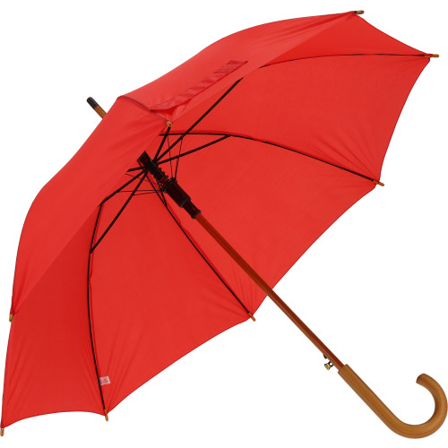 Parasol automatyczny drewniany Ø105 cm NANCY Czerwony 513105 