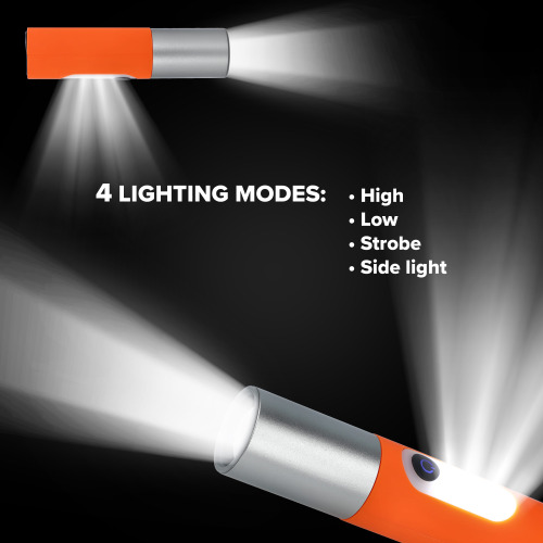 Akumulatorowa latarka LED 10 W z funkcją zoom 300 lm Czerwony LT93319-N0021 (2)