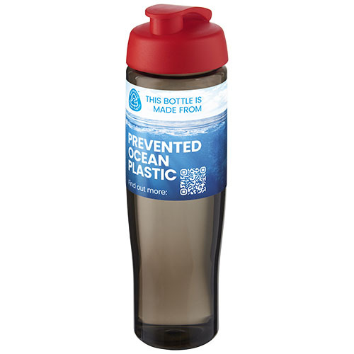H2O Active® Eco Tempo 700 ml bidon z klapką Czerwony 21044821 (1)