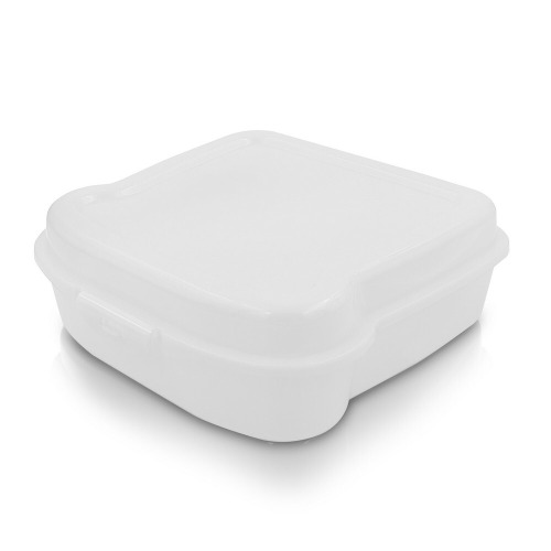 Pudełko śniadaniowe "kanapka" 450 ml | Saffo Biały VA919-02 