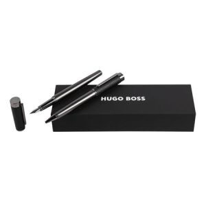 Zestaw upominkowy HUGO BOSS długopis i pióro wieczne - HSU3892X + HSU3894X Czarny