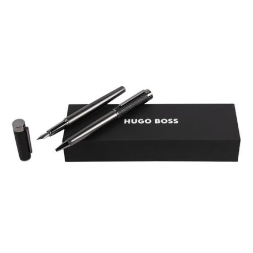 Zestaw upominkowy HUGO BOSS długopis i pióro wieczne - HSU3892X + HSU3894X Czarny HPBP389A 