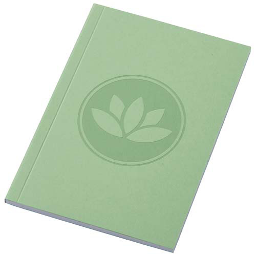 Notatnik A6 Novella Austen z miękką okładką z materiału z recyklingu, 50 kartek Zielony 21026361 (1)