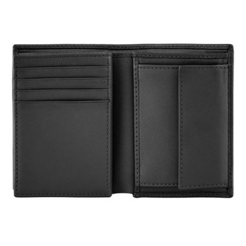 Składany portfel na karty Double B Saffiano Grey Czarny HLG526A (4)