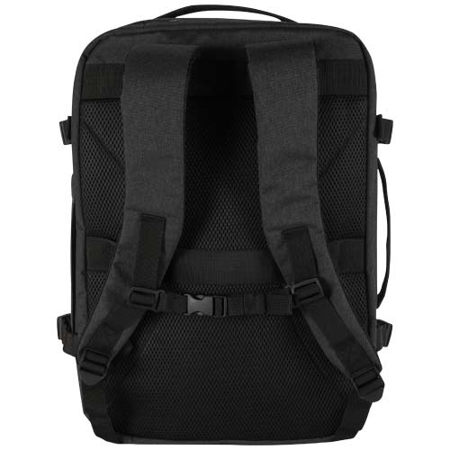 Libra plecak na laptopa o przekątnej 17 cali o pojemności 25 l wykonany z materiałów z recyclingu z certyfikatem GRS Melanż węglowy 13011184 (3)