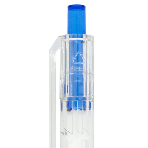 Długopis R-PET Transparentny / niebieski LT80562-N0411 (4)