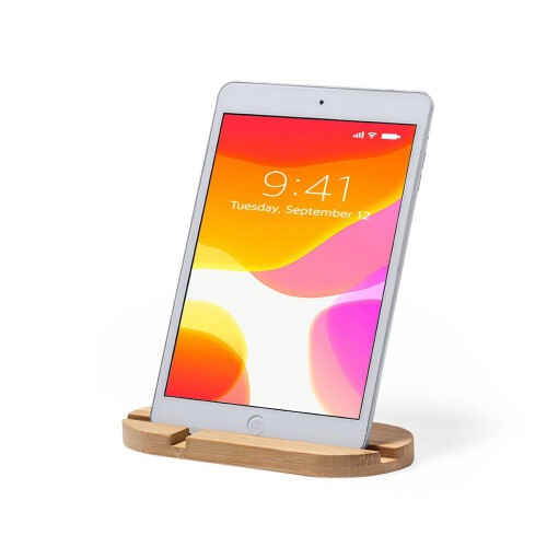 Bambusowy stojak na telefon, stojak na tablet drewno V0266-17 (1)