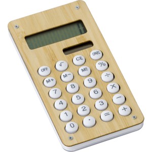 Kalkulator, gra labirynt z kulką, panel słoneczny drewno