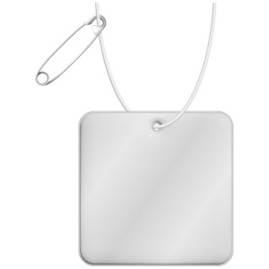 RFX™ reflective odblaskowa zawieszka z PVC, kwadrat