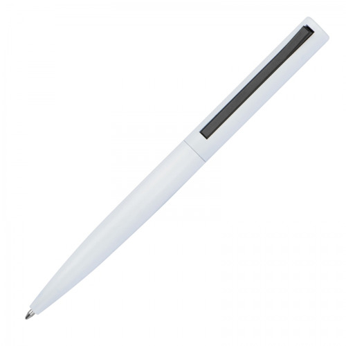 Długopis aluminiowy z recyklingu półżelowy WIEBKE Biały 1388706 