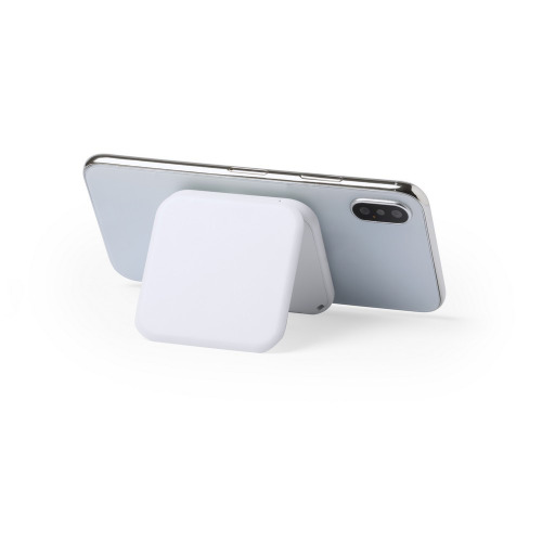 Ładowarka bezprzewodowa 5W z przyssawkami, stojak na telefon Biały V0307-02 (1)