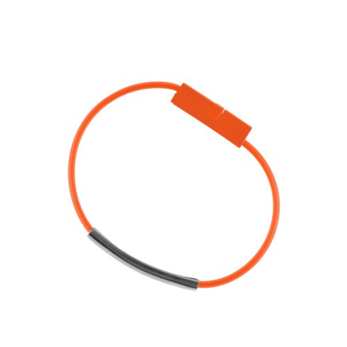 Opaska na rękę, bransoletka, kabel do ładowania i synchronizacji pomarańczowy V0331-07 (5)