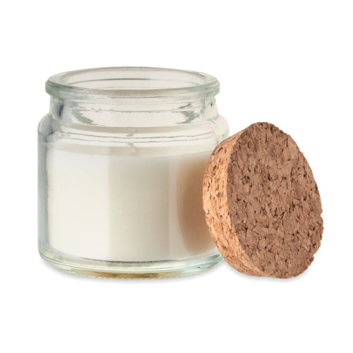 Świeca z wosku roślinnego 70gr Bezowy MO2707-13 (4)