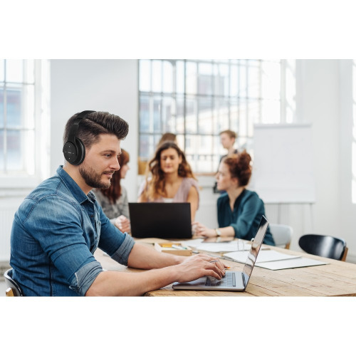 Bezprzewodowe słuchawki nauszne, głośnik bezprzewodowy Czarny V3968-03 (9)