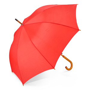 Aran 190T poliester 23" parasol z uchwytem otwierany automatycznie Czerwony
