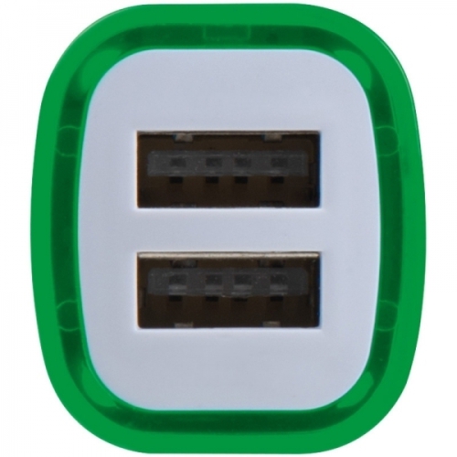 Ładowarka samochodowa USB FRUIT zielony 092809 (2)