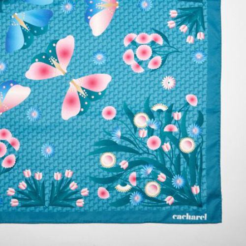 Szal Astrid Green Tourquise Blue CFL437T (2)