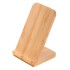 Bambusowa ładowarka bezprzewodowa 10W B'RIGHT, stojak na telefon drewno V0349-17 (1) thumbnail