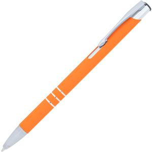 Długopis metalowy soft touch NEW JERSEY Pomarańczowy