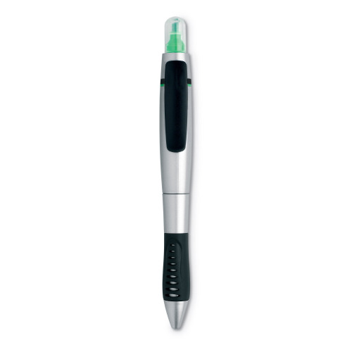 2 w 1 długopis i zakreślacz zielony IT3364-09 