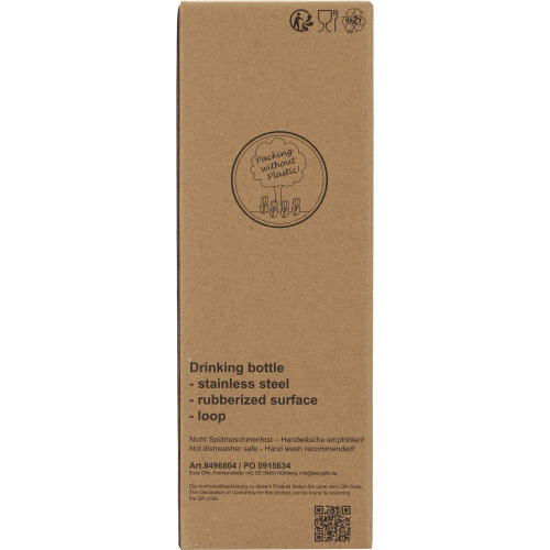 Butelka stalowa soft touch OSTRAVA 750 ml Pomarańczowy 496810 (11)