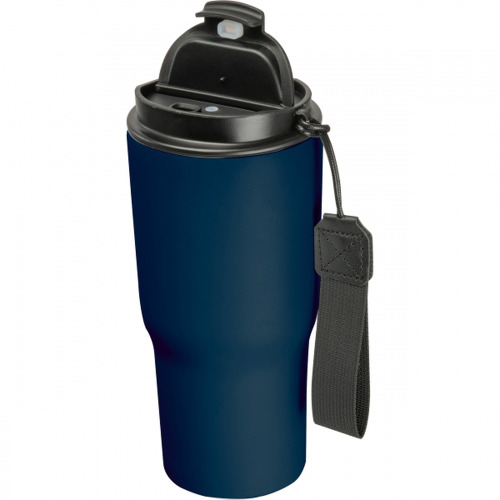 Kubek termiczny 550 ml ze stali z recyklingu DANA Granatowy 8523944 (1)