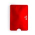 Etui na kartę kredytową, ochrona przed RFID czerwony V0486-05  thumbnail