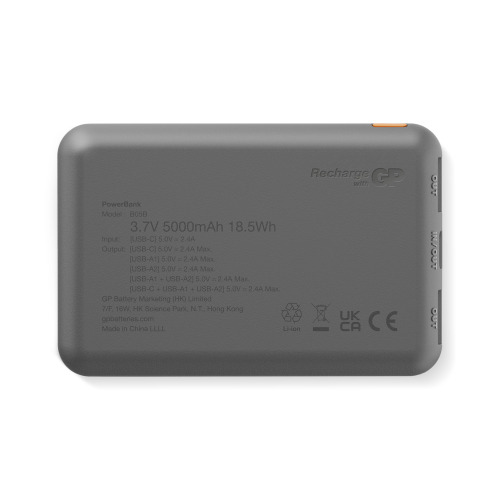 GP B+ Series Powerbank 5000 mAh Czarny LT45101-N0002 (4)
