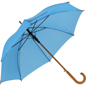 Parasol automatyczny drewniany Ø105 cm NANCY Jasnoniebieski