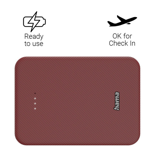 Power bank 10000 mAh Hama Power Pack Czerwony VH023-05 (3)
