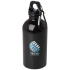 Oregon butelka na wodę o pojemności 400 ml z karabińczykiem wykonana ze stali nierdzewnej z jednowarstwową ścianką z certyfikatem RCS Czarny 10086090 (1) thumbnail