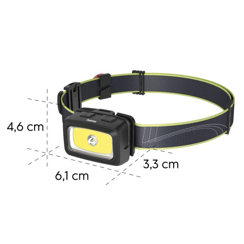 Latarka na głowę Hama HL350 Czarny VH001-03 (3)