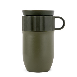 Izolowany kubek Sagaform Ted, 280 ml, szczelny, można myć w zmywarce Dried Green