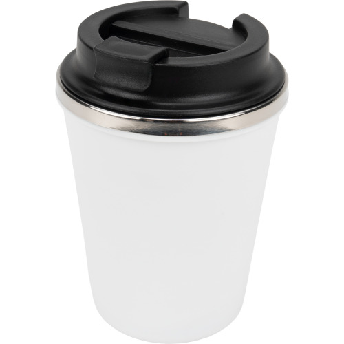 Kubek termiczny 350 ml z powłoką z recyklingu METODY Biały 8496206 