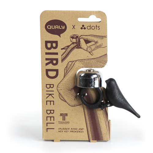Dzwonek rowerowy Bird czarny QLX20009-BK (3)