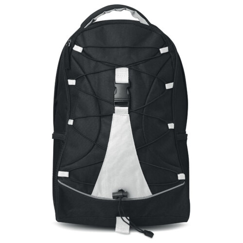 Czarny plecak biały MO7558-06 