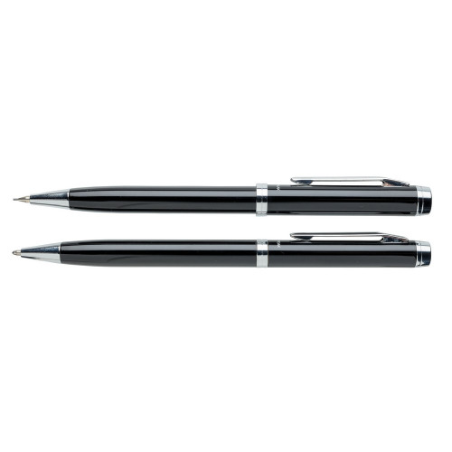 Zestaw piśmienny Swiss Peak Luzern, długopis i ołówek Czarny P610.490 (2)