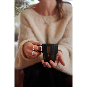 Kubek z uchem INKA, czarny