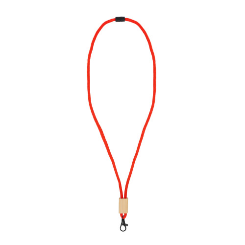 Paracord R-PET lanyard Czerwony LT95306-N0021 