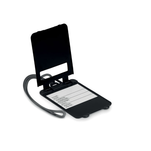 Zawieszka do bagażu, plastikow Czarny MO8718-03 (1)