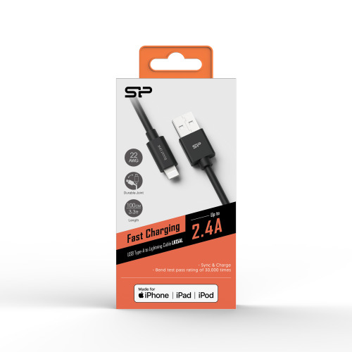 KABEL DO TRANSFERU DANYCH LK15AL Type A- Mfi Lightning Czarny EG833303 (2)