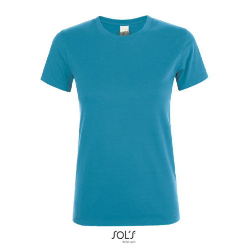 REGENT Damski T-Shirt 150g Aqua S01825-AQ-L 
