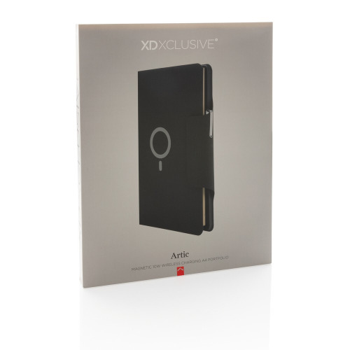 Teczka konferencyjna Arctic, magnetyczna ładowarka bezprzewodowa 10W Czarny P774.322 (14)