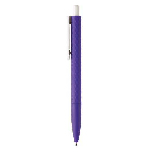 Długopis X3 z przyjemnym w dotyku wykończeniem fioletowy V1999-13 (1)